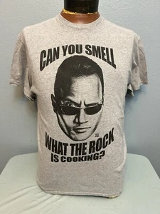 The Rock Can You Smell T Shirt Gray Used As Is Large WWE Wrestling - Picture 1 of 2