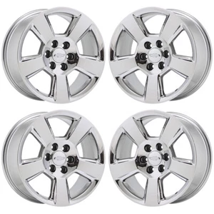 20" Chevrolet GMC Silverado Sierra 1500 Bright Chrome wheels Factory OEM 5652 - Picture 1 of 8