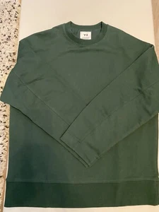 Sudadera Adidas Y-3 Yohji Yamamoto Clásica Verde Oscuro Cuello Redondo PEQUEÑA - Imagen 1 de 7