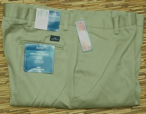 PANTALONE CASUAL DOCKERS UOMO ALTO ORIGINALE PLACCATO KAKI CLASSICO COTONE NUOVO CON ETICHETTA - Foto 1 di 6