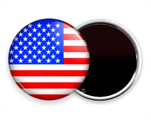 USA UNITED STATES OF AMERICA FLAG PATRIOTIC FRIDGE REFRIGERATOR MAGNET GIFT IDEA - Picture 1 of 1