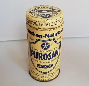 Blechdose alt Purosan Sternburg Brauerei Nährhefe Böhme Timm Lützschena Leipzig - Bild 1 von 8