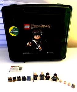 Lord of the Rings Lego Minifigure lot with carrying case Frodo Aragorn Eomer - Picture 1 of 20