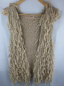 Cooper St Beige Angora Wool Vest Womans Size S - Picture 1 of 5
