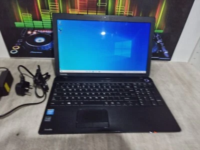 H79 Toshiba C50-A-19T 15.6” Intel 1005 1.90ghz 4GB RAM 120GB SSD Windows 10 - Image 1 of 4