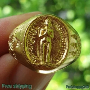 I AI Kai Anillo Tanga Kuman Reloj JD Yant Talismán Lucky Thai Rico Amuleto Sagrado - Imagen 1 de 6