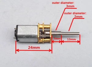 1pcs DC5V 1600rpm N20 All Metal Gearbox Speed Reduction Gear Motor for Robot Toy - Picture 1 of 4