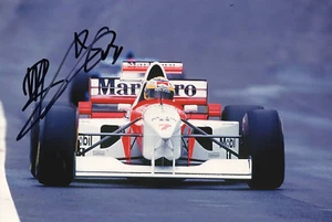 Formula 1 F1 Driver Mercedes Mark Brundell Hand Signed Photo 12x8" BC - Picture 1 of 1