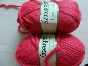Northland Big & Breezy bulky yarn, Pink Blush, lot of 2 (87 yds each) - Picture 1 of 2