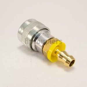 Schrader - Twist Lock Quick Coupler Air Connector Fittings 3/8 Push-On Hose Barb - Picture 1 of 5