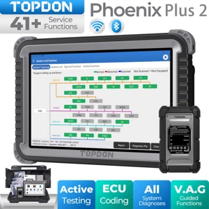 2025 TOPDON Phoenix Plus 2 OBD2 Scanner Car Diagnostic Tool Bluetooth ECU Coding - Picture 1 of 15