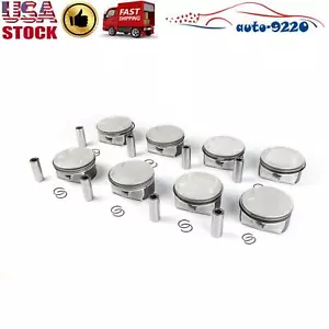 8X Pistones y anillos N62B48 #11257537124 STD 21 mm para BMW E53 E60 E63 E64 E66 4,8 L - Imagen 1 de 12