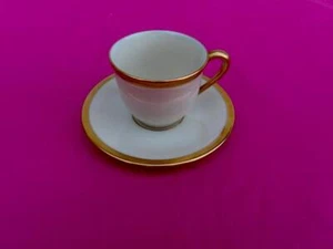 LENOX *SMOKING* DEMITASSE TASSE TASSE & UNTERTASSE UNBENUTZTER GOLDRÜCKENSTEMPEL - Bild 1 von 6