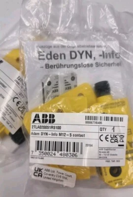 Original new ABB Adam DYN - Info M12 - 5 Contact  2TLA020051R5100 DYN-Info 1pcs - Image 1 of 4
