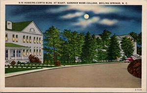 Postal Gardner Webb Collage Huggins Edificio Carolina del Norte #F2 - Imagen 1 de 2