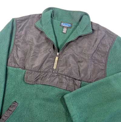 Vintage Old Navy Jacket Mens XL Green 1/4 Zip Fleece Pullover Anorak Pocket 90s - Image 1 of 4
