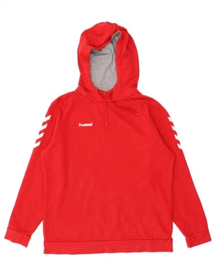 Sudadera con capucha gráfica para mujer HUMMEL UK 18 XL algodón rojo AK08 Foto 1 de 4