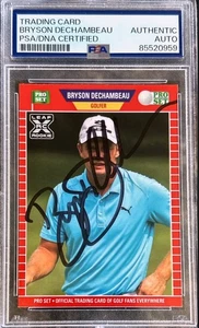 Bryson Dechambeau Signed Autographed 2021 Leaf Pro Set Golf Rookie Card PSA/DNA - Picture 1 of 2