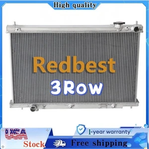 Radiador de aluminio de carreras de 3 filas para Infiniti G35 2003-2007 04 2006 2005 cupé 3,5 L - Imagen 1 de 17