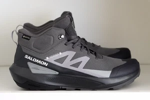 Salomon Elixir Activ Mid GTX Gore-Tex Mens Boots 11 Gray / Black 474568 - Picture 1 of 4