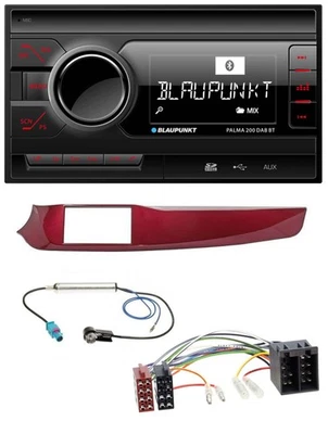 Blaupunkt MP3 Bluetooth DAB 2DIN SD USB Autoradio für Alfa Giulietta 10-13 rot g - Bild 1 von 4