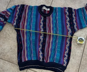 Cotton Traders Herren Large 3D Strickpullover Coogi Style Cosby Sweater Vintage 90’s - Bild 1 von 6
