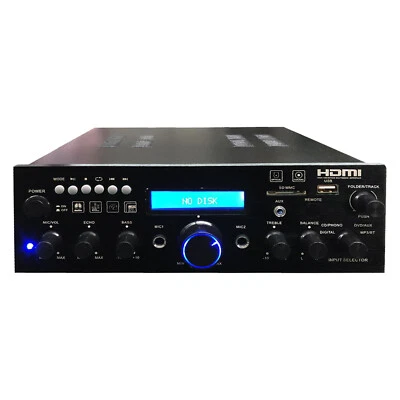 Pyle PDA9HBU 200 Watt Compact Wireless Bluetooth USB FM Radio Stereo Amplifier - Image 1 of 2