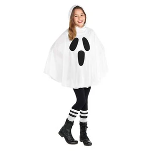 Ghost Poncho White Spirit Suit Yourself Fancy Dress Up Halloween Child Costume - Picture 1 of 2