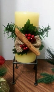 Christmas decorated candles, Christmas decoration, Christmas candles - Picture 1 of 1