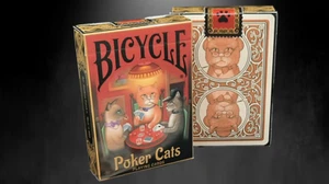 Bicycle Poker Cats V2 Playing Cards - Picture 1 of 5