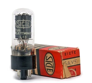 6AV5GT/6AV5 SICTE NOS ITALY Tube Lampe Valvula Röhre Valve  Valvola 진공관 真空管 * - Picture 1 of 1