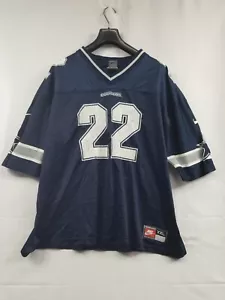 Vtg Dallas Cowboys Emmitt Smith Nike 22 Jersey Adult Size XXL Distressed See Pic - Picture 1 of 13