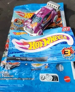 Hot Wheels Mystery Models 3 Fast 4WD Purple With Sticker 07 2023 - Picture 1 of 5