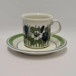 Esteri Tomula Color Krokus Coffee / Mocca Cup & Saucer Arabia Finland - Picture 1 of 3