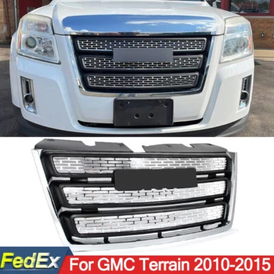 For GMC Terrain SL SLE SLT 2010-2015 Chrome Front Bumper Grille Grill Assembly Foto 1 de 4