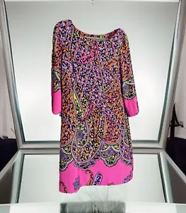 Madison Leigh neon Color Paisley Size 14 Petite . RETAIL $89 - NOW $28 - Picture 1 of 8
