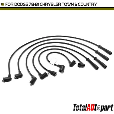 6x Spark Plug Wire Set for Dodge Challenger Chrysler Town & Country Mazda Fiat - Image 1 of 4