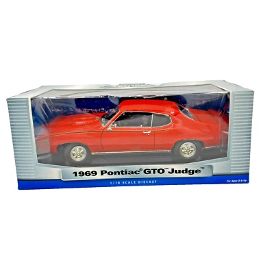 Motor Max 1969 Pontiac GTO Orange Judge 1/18 Scale Die Cast Collection - NEW - Image 1 of 3