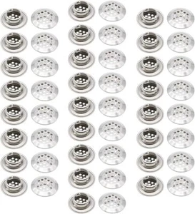 50Pcs Air Vents 35mm Circular Soffit Vent Stainless Steel Round Vent Mesh Hole - Picture 1 of 5