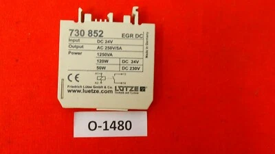 LÜTZE EGR Dc 730852 Relay - Overhauled And Tested - Image 1 of 2