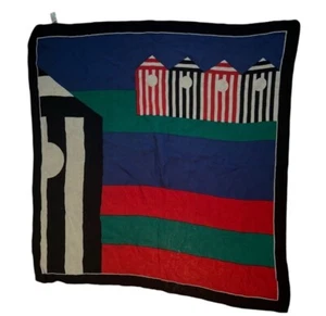 Vintage Symphony Scarfs Colorful Bold Printed Scard, Made in Italy, Vintage  - Picture 1 of 3