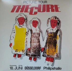 The Cure Double Yellow/Black Mix Vinyl LP Picture Tour Sealed - Picture 1 of 4