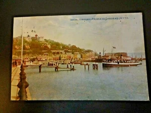 Torquay Princess Gardens Jetty Postcard posted 1911 - Photocrom Celeque Series - Picture 1 of 2