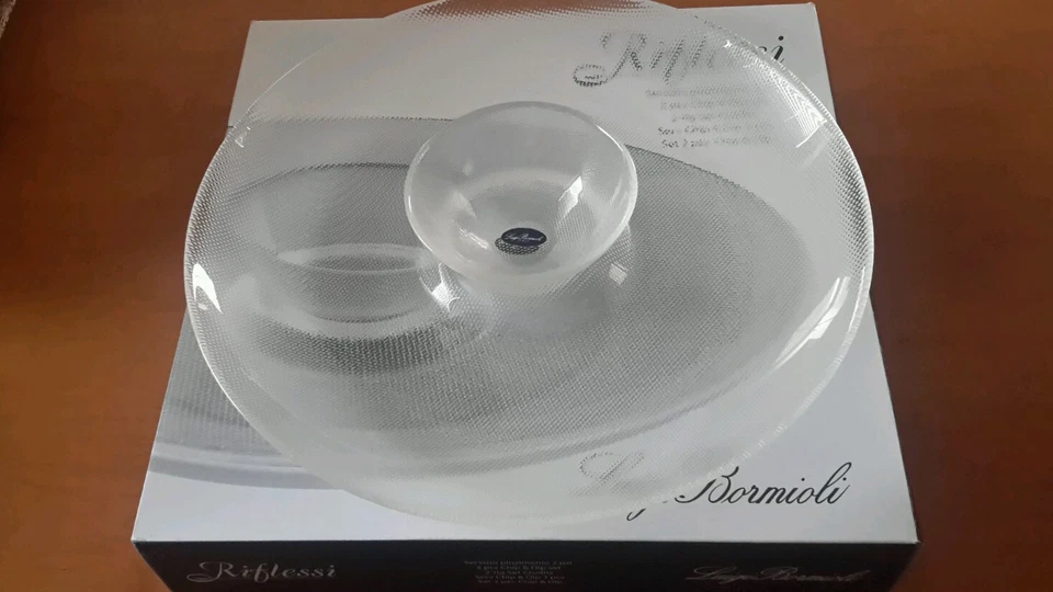 Luigi Bormoli - Riflessi 2 piece chip & dip set. - Imagem 1 de 2