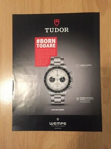 Original Advertising Advertising 2021 Tudor Wempe Men's Wristwatch - Picture 1 of 1