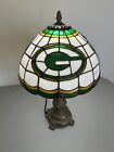 Vintage 2003 NFL Green Bay Packers Round Tiffany Style Lamp Stained Glass HTF