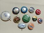 Antique Lot Of 11 Pins Early 20Th Century Political Religious Organization Mint