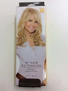 16 Inch Hair Extensions Christie Brinkley Dark Brown-copper Highlight Synthetic - Bild 1 von 3