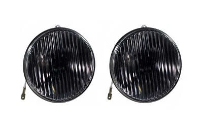 1987-1993 Ford Mustang GT or Cobra Smoked Glass Fog Light Lenses & Bulbs - Pair - Image 1 of 4