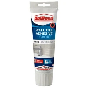 UniBond Küche Bad Anti-Schimmel Wand Fliesenkleber + Fugenmörtel 300g Tube weiß - Bild 1 von 1